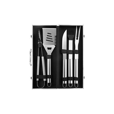Aluminum Box BBQ Grill Set with Stainless Steel Tools