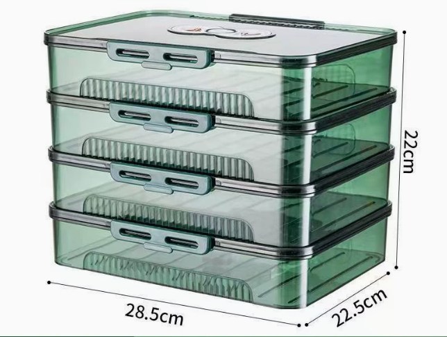 Stackable Fridge Storage Containers with Drainage