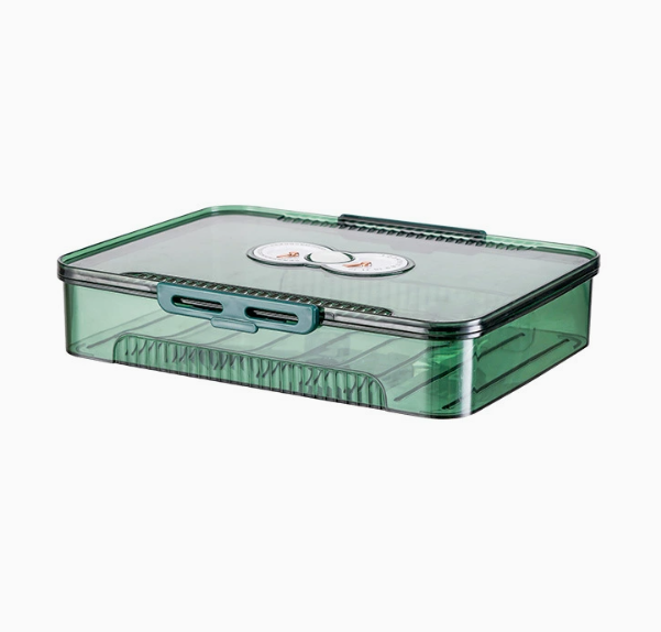 Stackable Fridge Storage Containers with Drainage