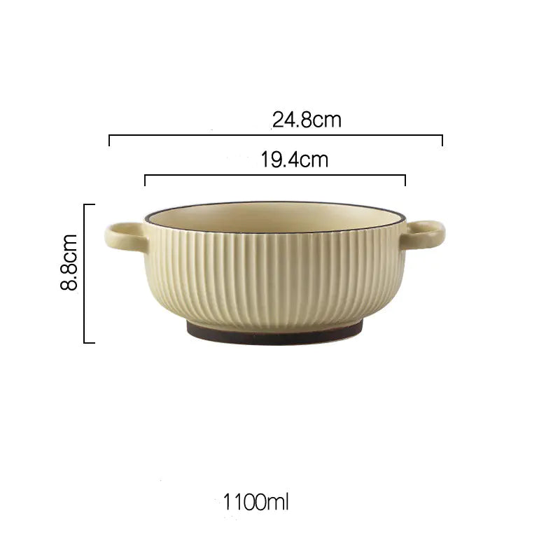 Wind Simple Bowl and Plate Set for Tableware