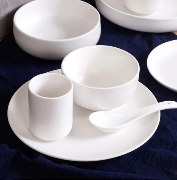 Ceramic Bone China Bowl and Plate Set for Kitchen