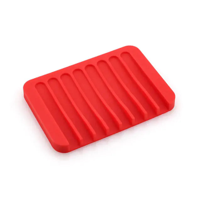 Silicone Soap Dish Tray for Bathroom and Kitchen Supplies