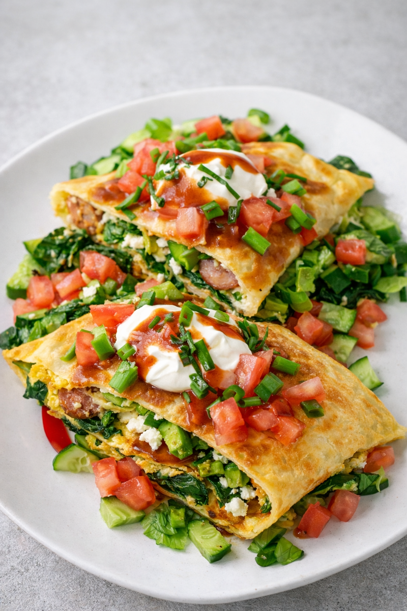 My Husband Favorite Breakfast Taco Omelet Recipe