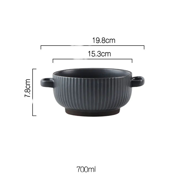 Wind Simple Bowl and Plate Set for Tableware