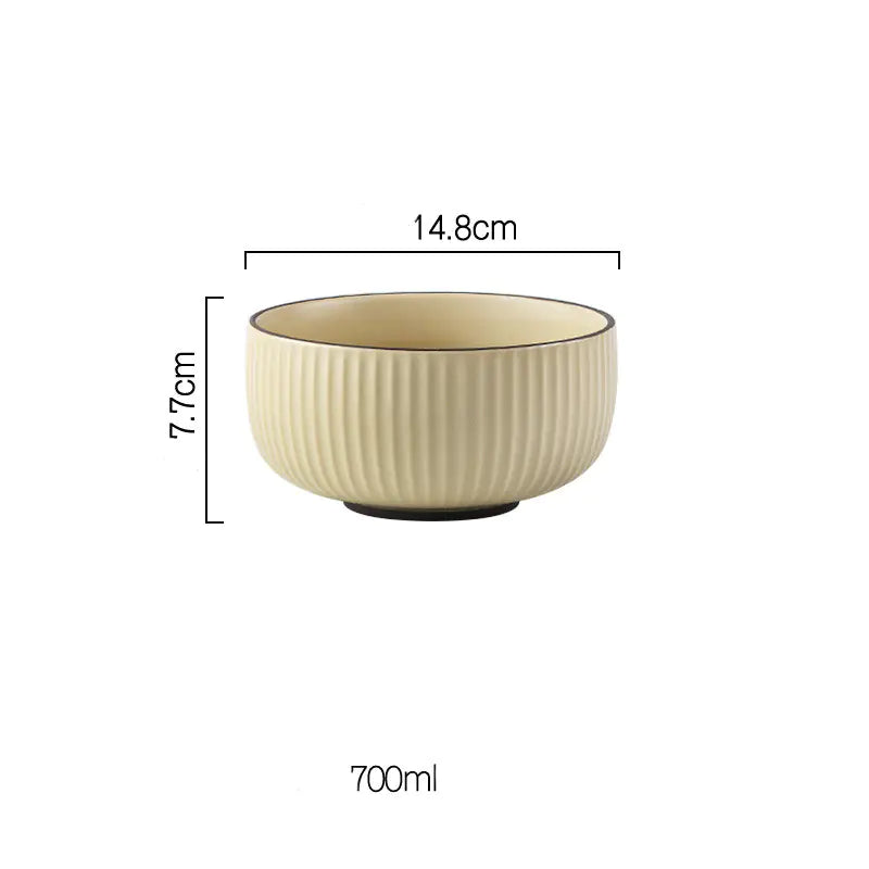 Wind Simple Bowl and Plate Set for Tableware