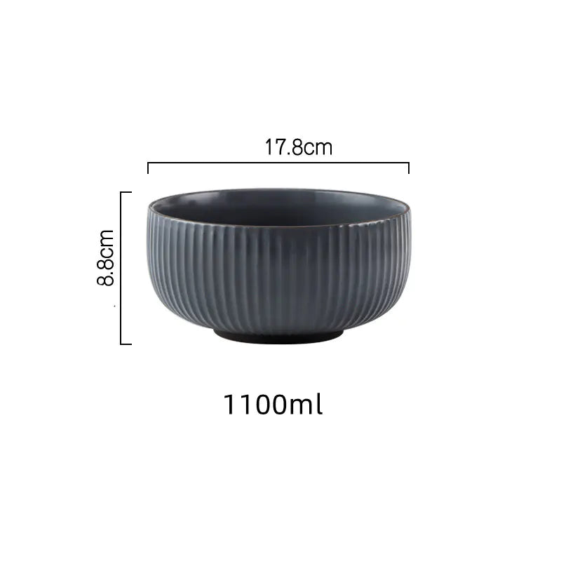 Wind Simple Bowl and Plate Set for Tableware