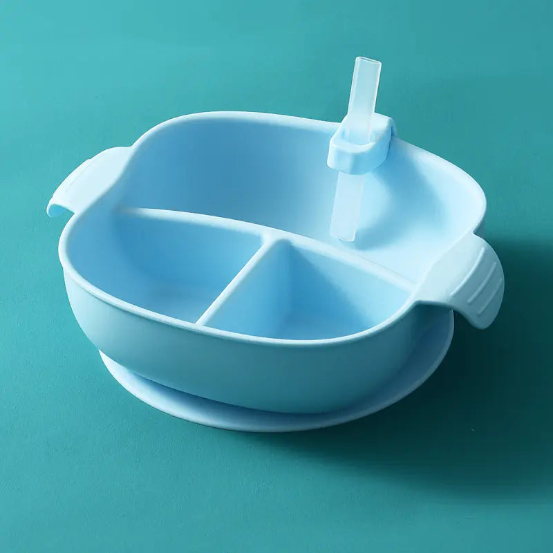 Silicone Suction Divided Baby Plate and Spoon Set