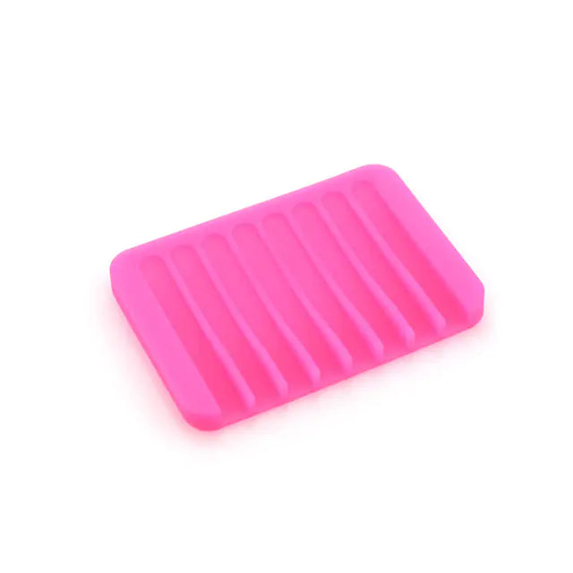 Silicone Soap Dish Tray for Bathroom and Kitchen Supplies