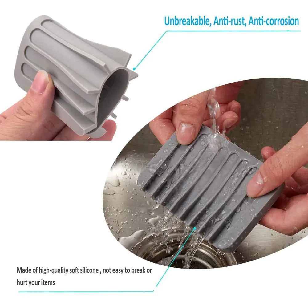 Silicone Soap Dish Tray for Bathroom and Kitchen Supplies