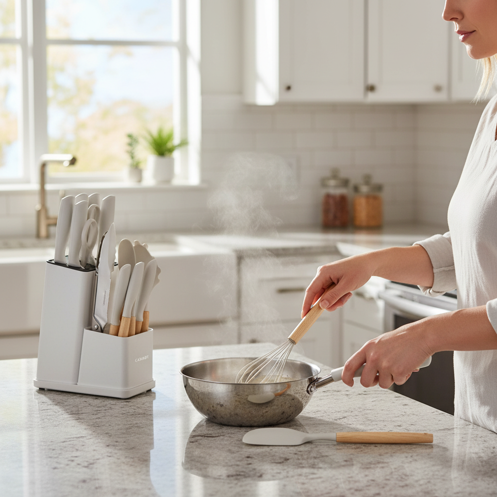 Cooking lifestyle on counter