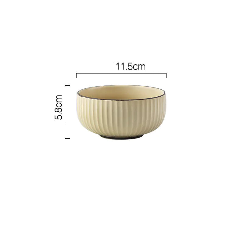 Wind Simple Bowl and Plate Set for Tableware