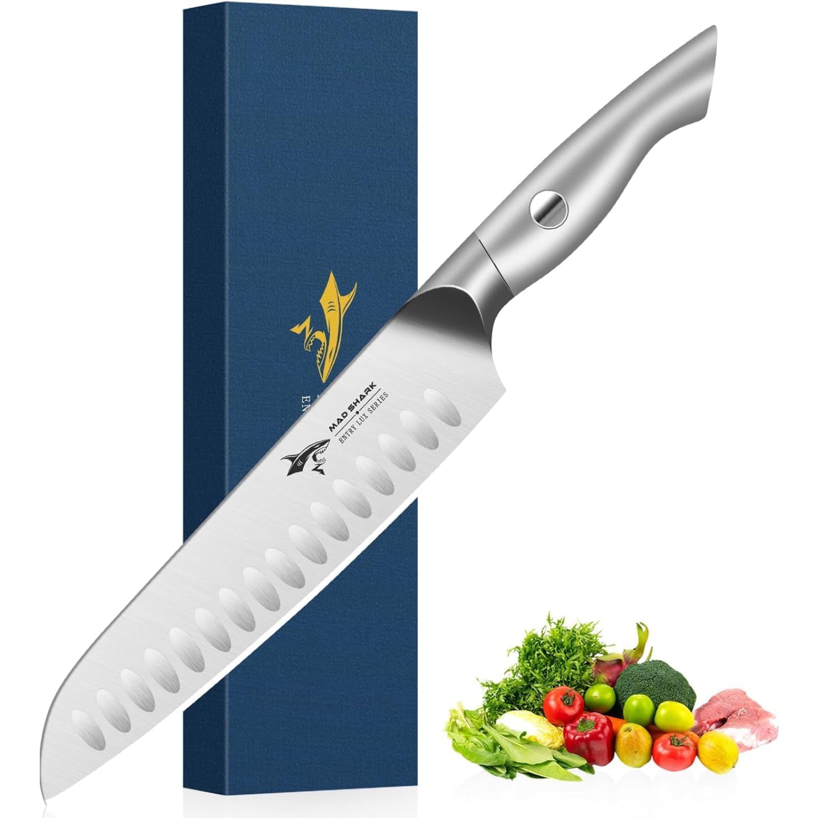 MAD SHARK 8-Inch Santoku Knife