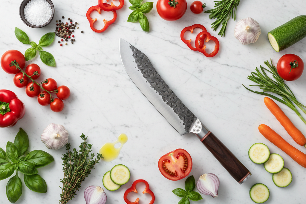Flat lay with fresh ingredients