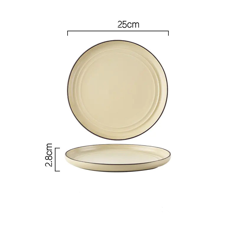 Wind Simple Bowl and Plate Set for Tableware