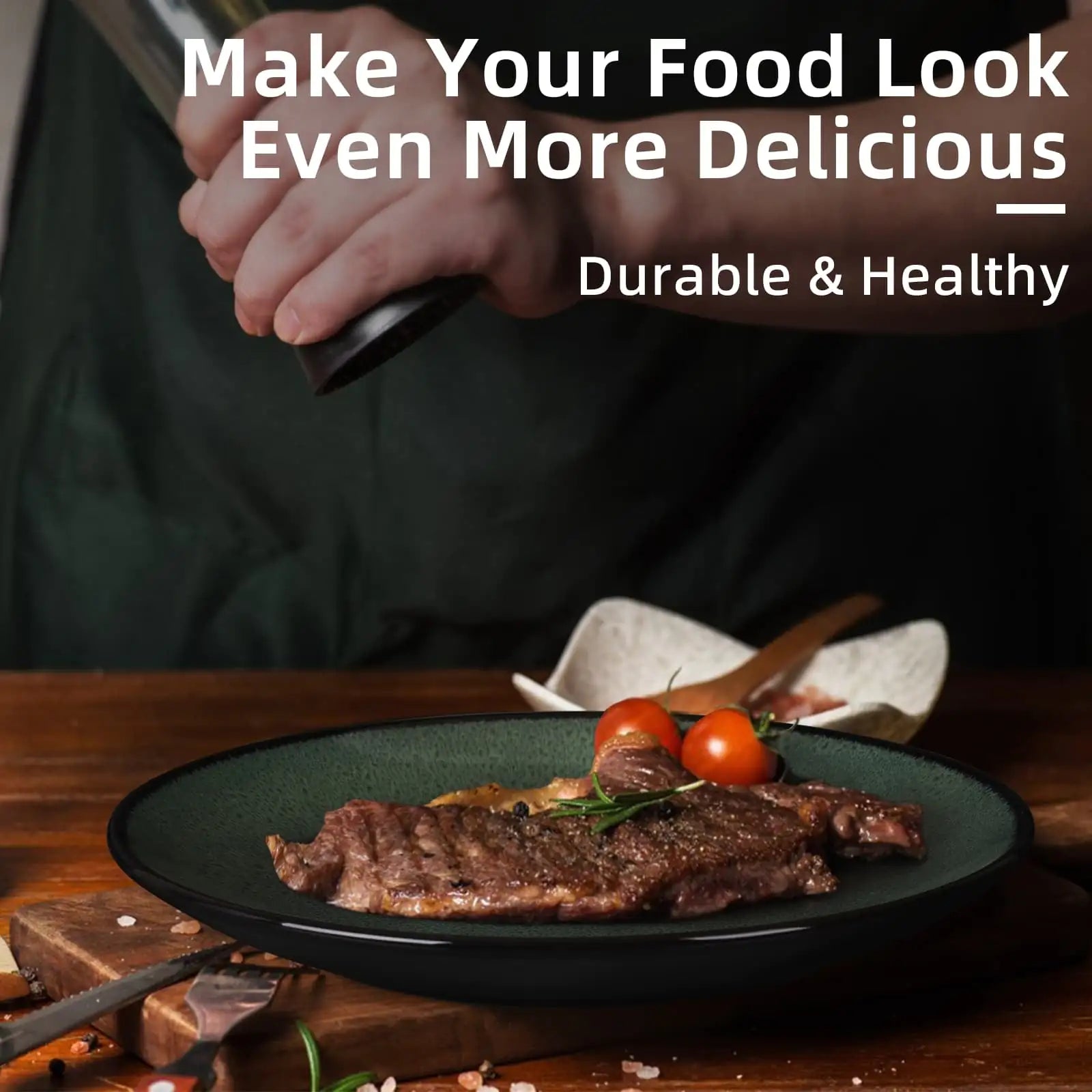 Ceramic Steak Plates Set of 6 - Creative Design