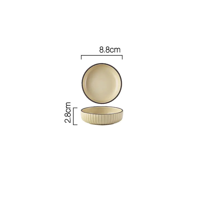 Wind Simple Bowl and Plate Set for Tableware