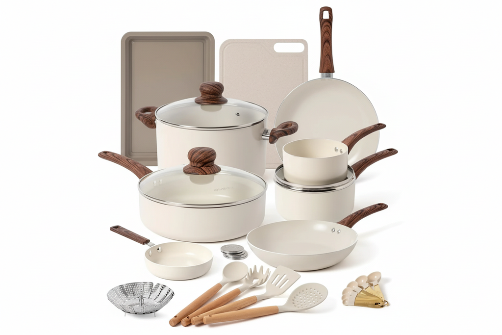 Overhead flat lay display