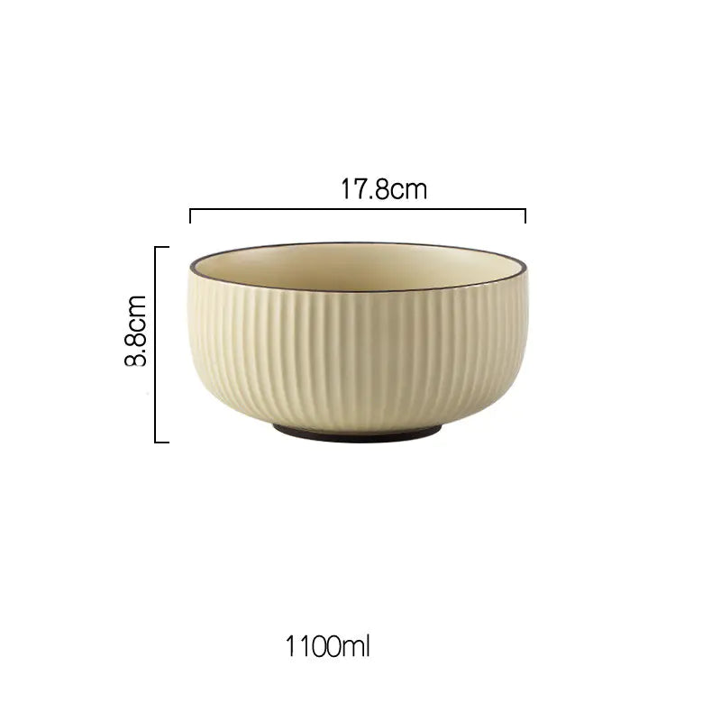 Wind Simple Bowl and Plate Set for Tableware