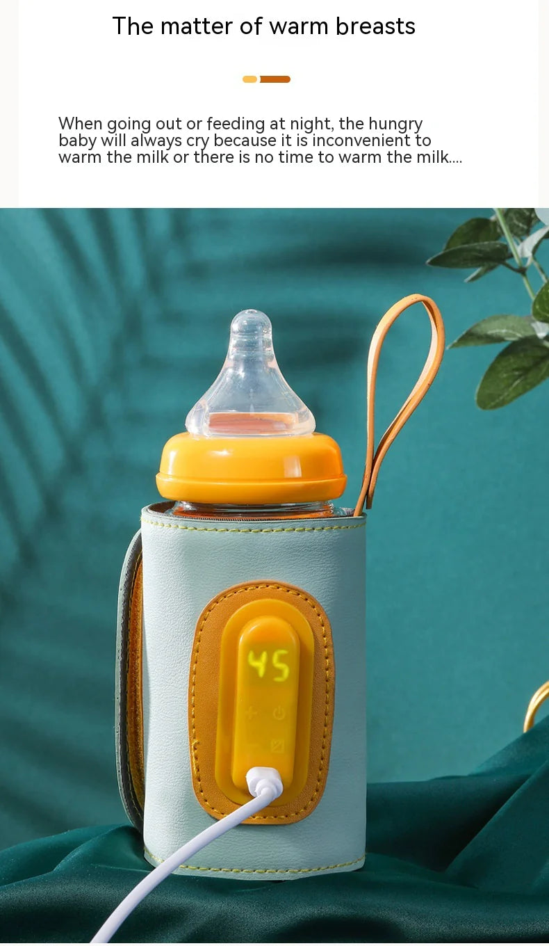 Portable USB Bottle Warmer - Travel Baby Bottle Heater