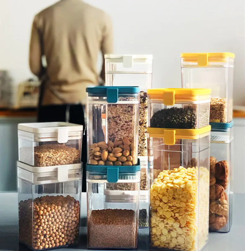 Transparent Kitchen Food Storage Container Set
