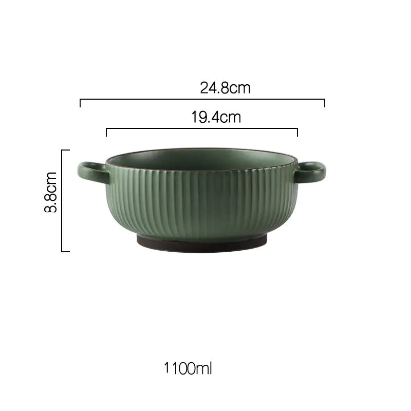 Wind Simple Bowl and Plate Set for Tableware