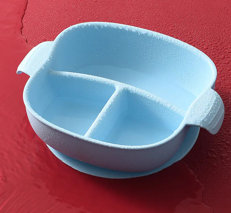Silicone Suction Divided Baby Plate and Spoon Set