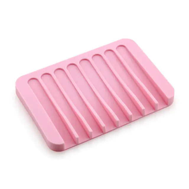 Silicone Soap Dish Tray for Bathroom and Kitchen Supplies